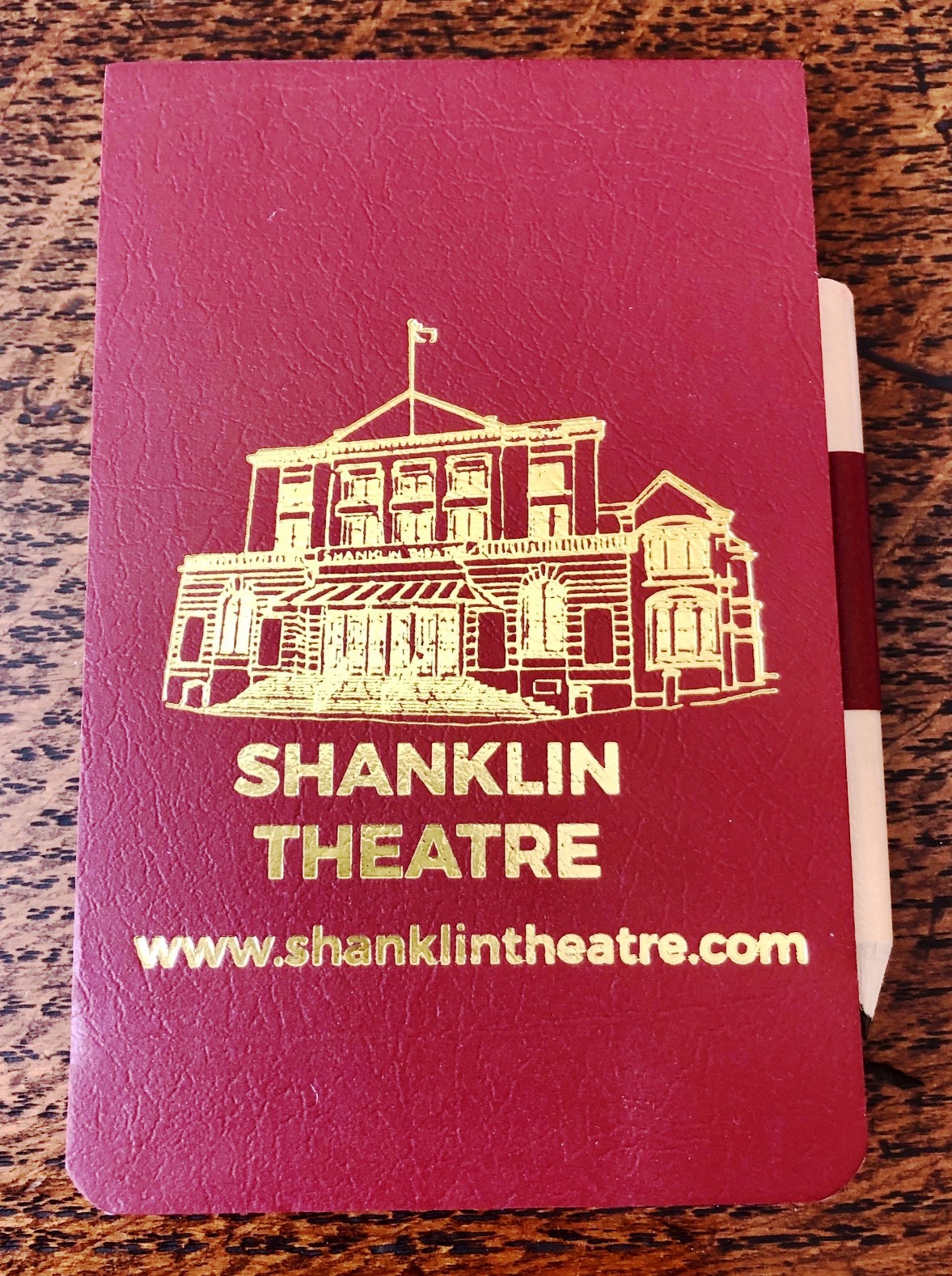 Shanklin Theatre Gold Embossed Notepad